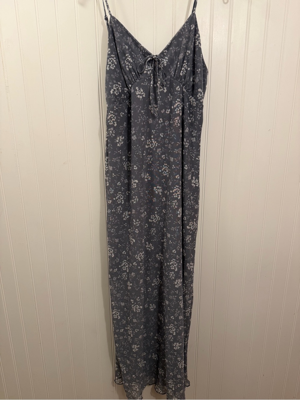 dusty purple floral maxi dress